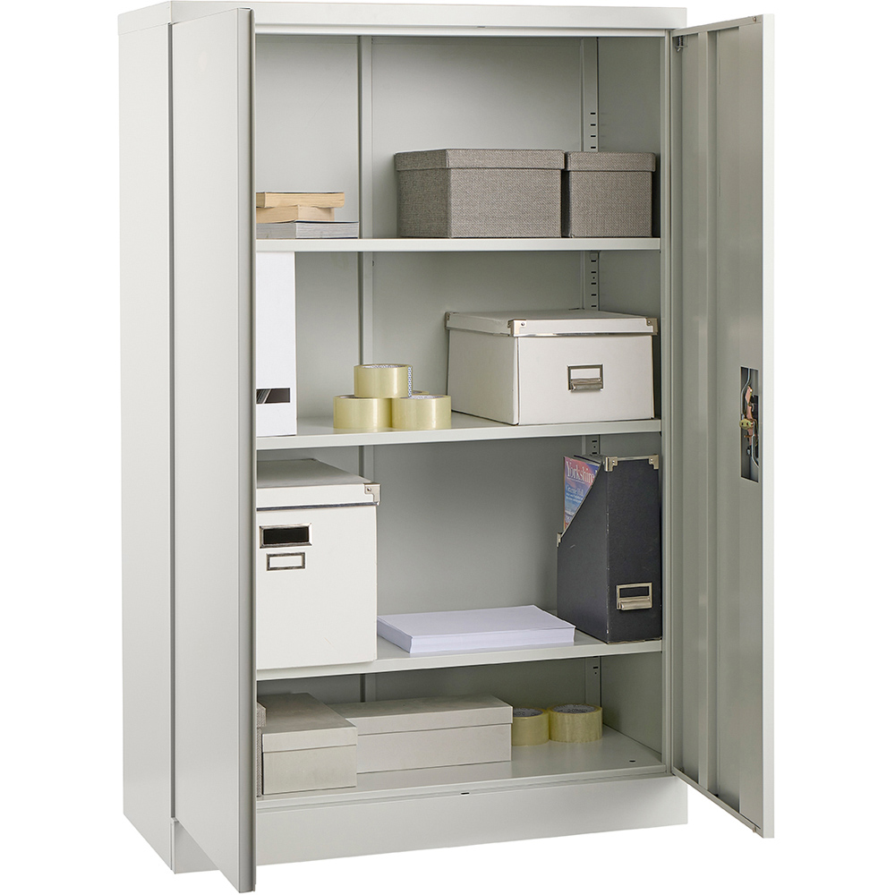 MMT Furniture Designs 2 Door Grey Steel Lockable Filing Cabinet Image 6