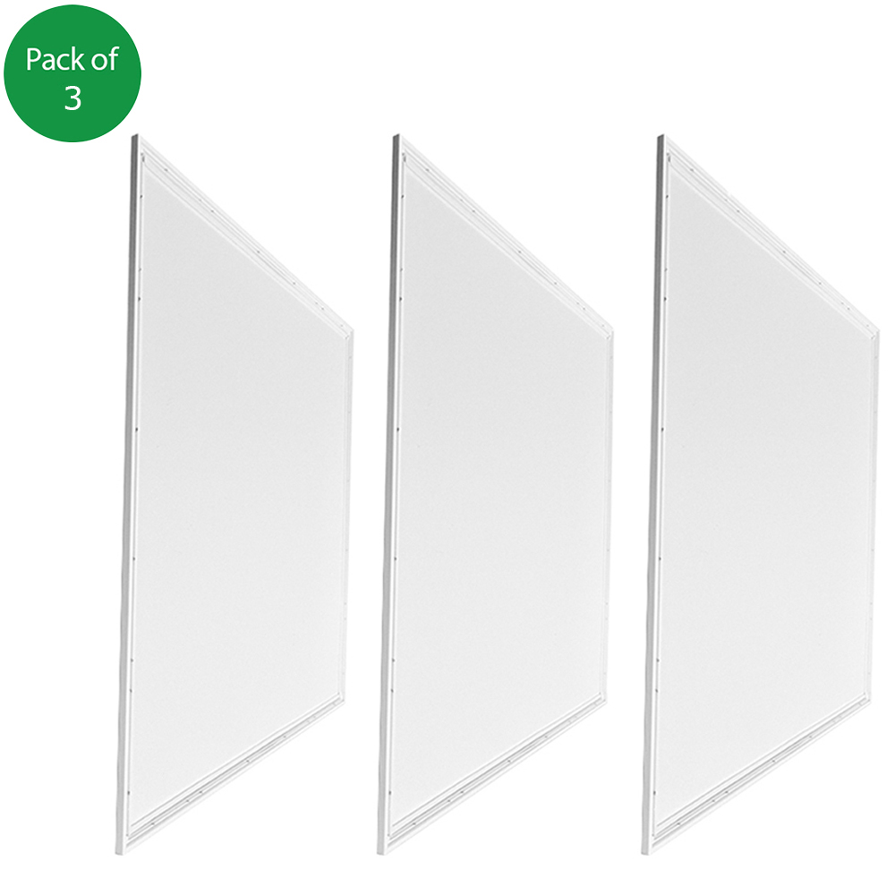 ENER-J 3 Pack 40W 6000K LED Ceiling Backlit Panel Lights Image 1