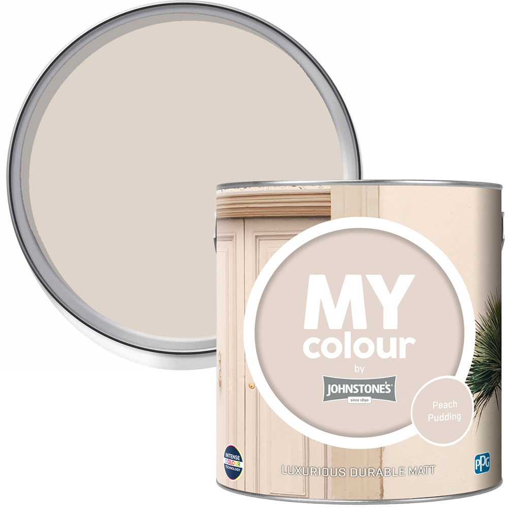 Johnstone's MY Colour Luxurious Durable Matt Paint Peach Pudding Image 1