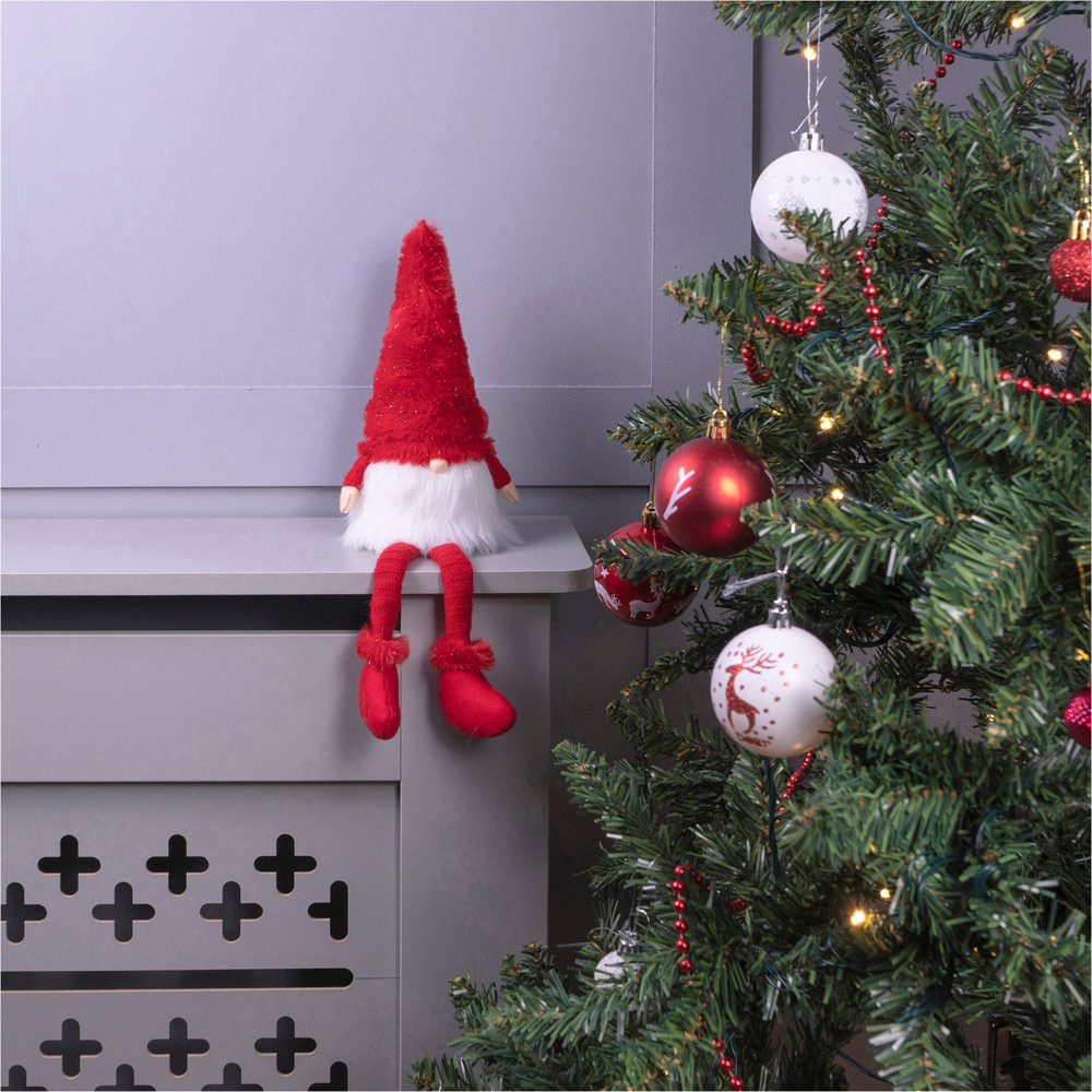 St Helens Red Long Legged Gonk Christmas Decoration 38cm Image 2