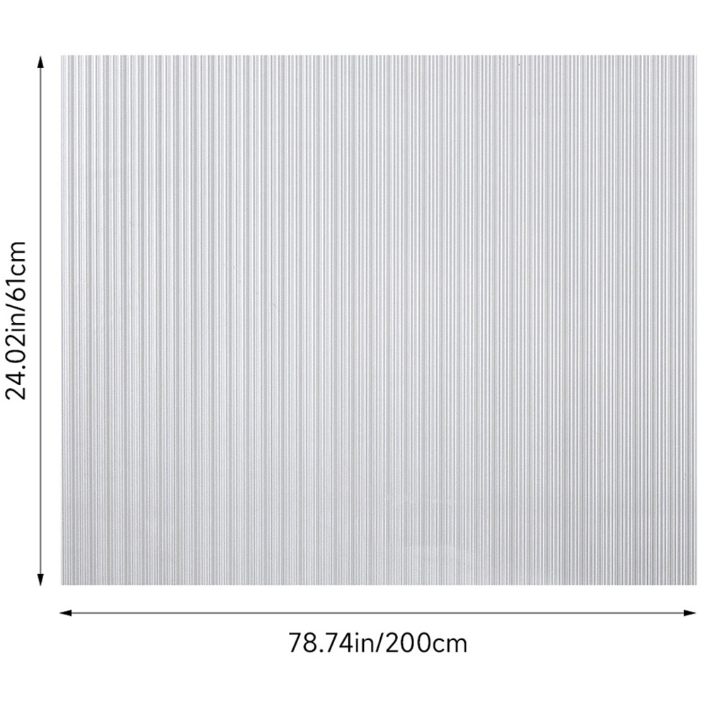 Living and Home Stripe 3D PVC Self Adhesive Privacy Glass Window Film 200 x 61cm Image 8