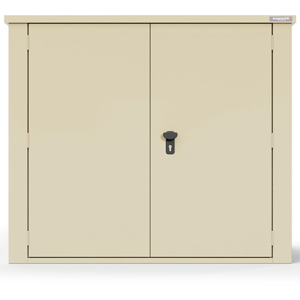 Asgard Secure Store 5 x 3ft Double Door Cream Caravan Storage Shed Image 3