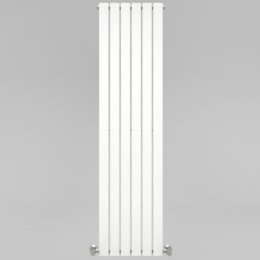 White 3286 BTU Single Flat Panel Vertical Column Radiator 1800 x 408mm Image 3