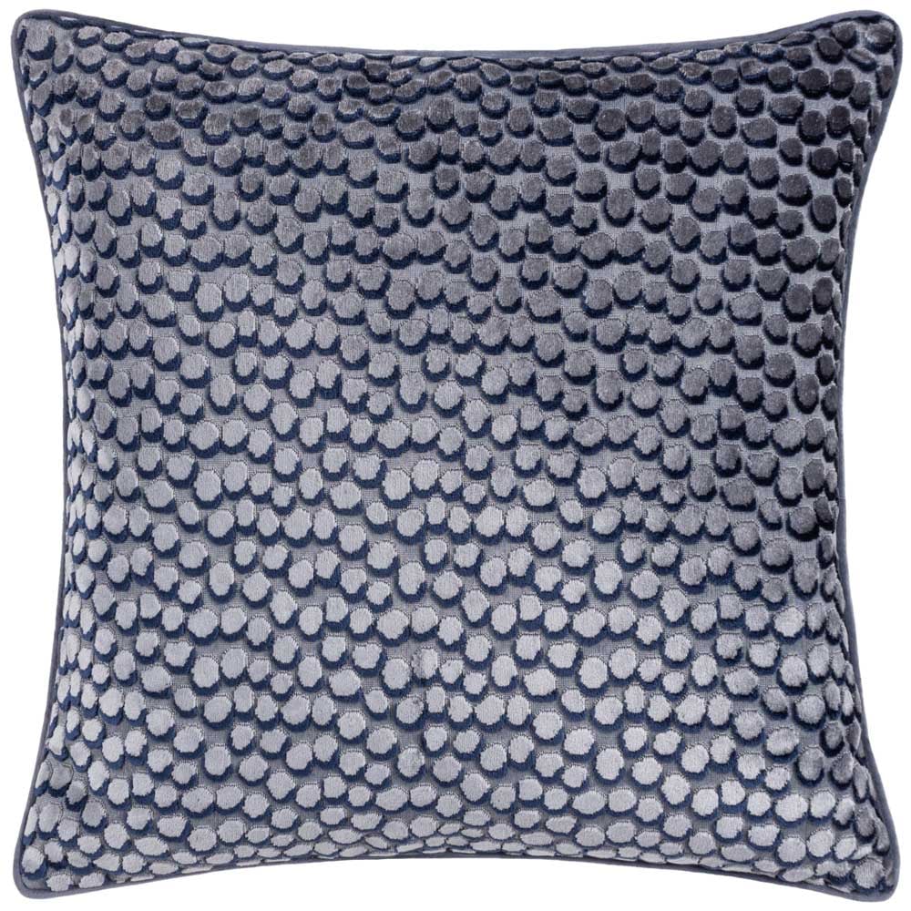 Hoem Lanzo Dusk Cut Velvet Piped Cushion Image 1