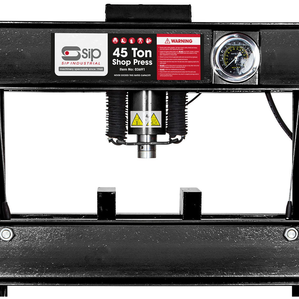 SIP Steel Frame Shop Floor Press 45 Ton Image 2