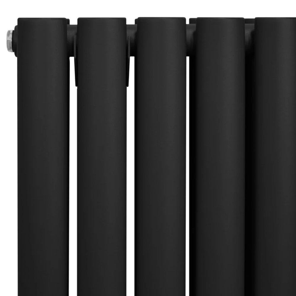 Monster Shop 4816BTU Black Oval Column Radiator and Valves 1800 x 360mm Image 4