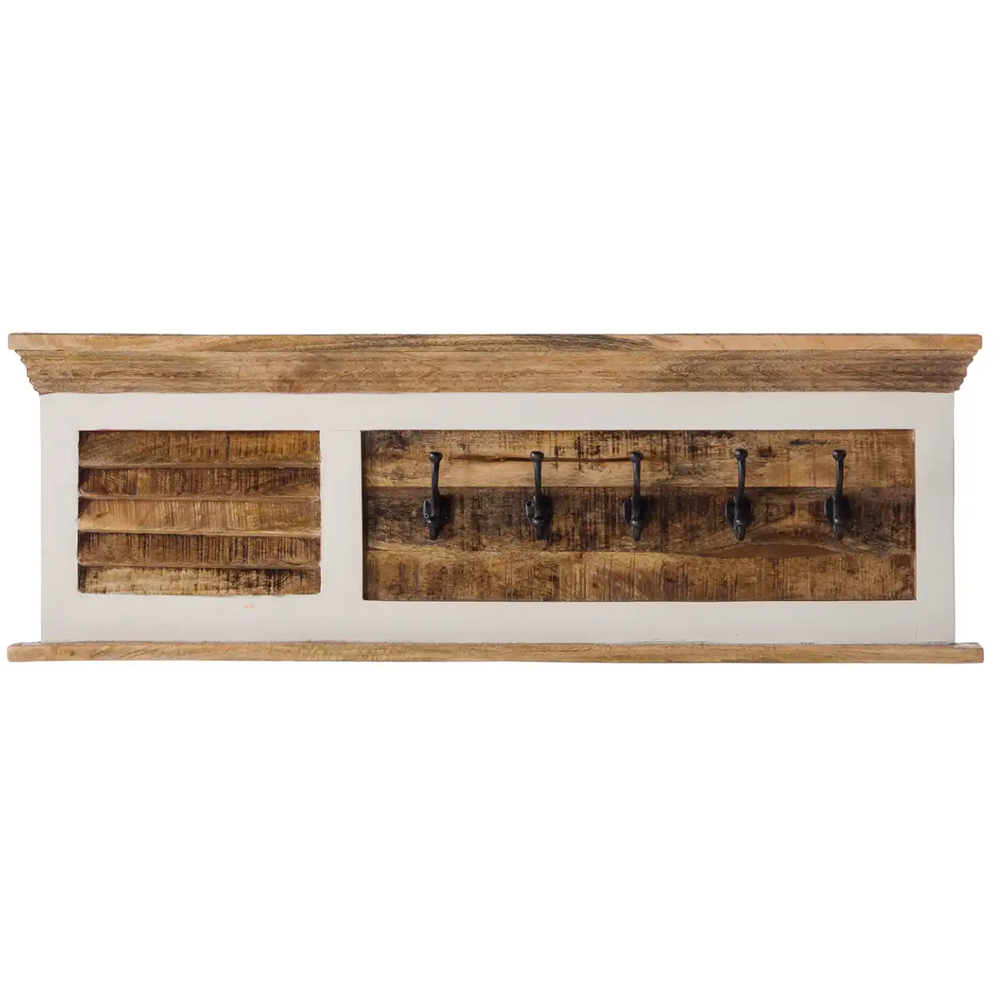 Brooklyn Alfie Wood Hook Coat Hanging Unit Image 3