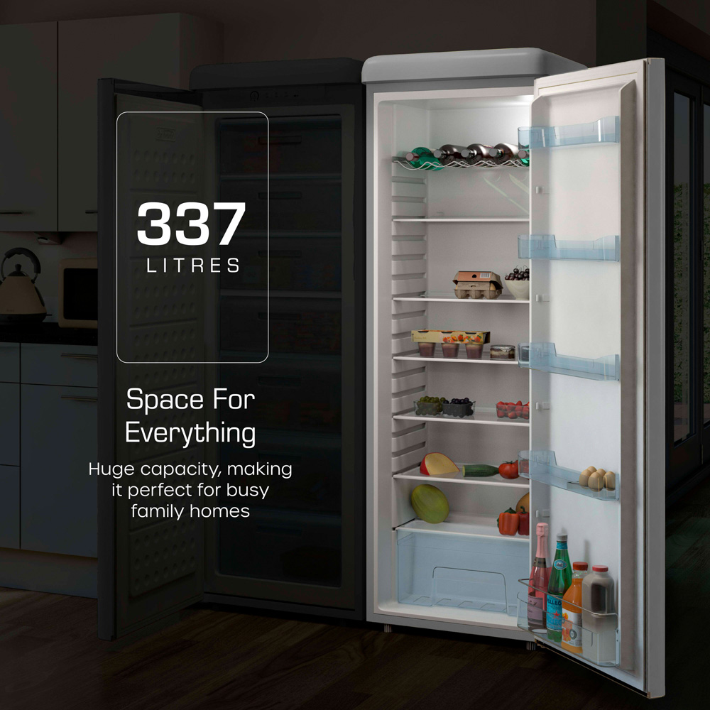 Swan Retro SR11050GRNE Grey Tall 337L Fridge Image 4