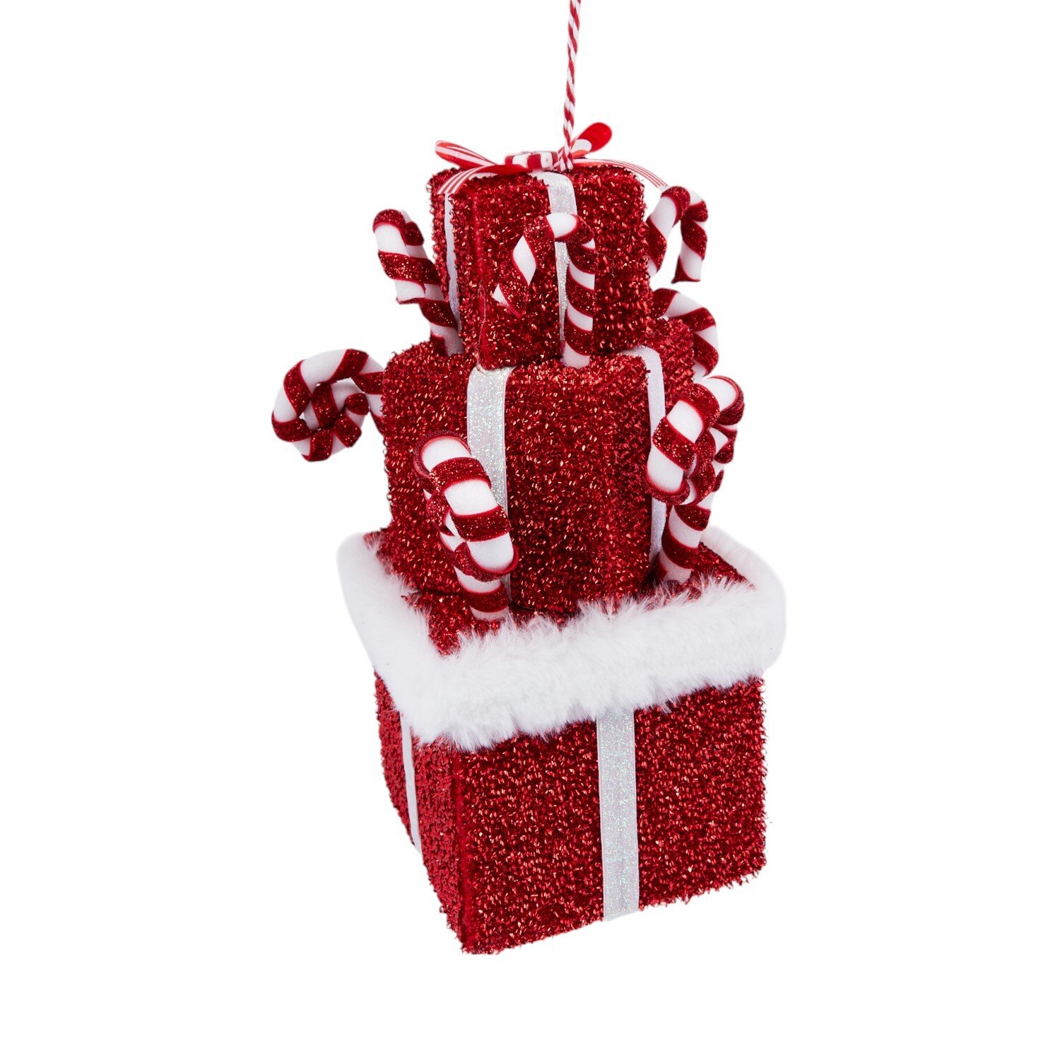 Candy Cane Present Wall DecorationRed Image 2