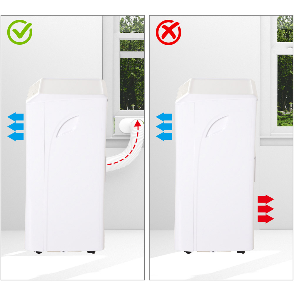 HOMCOM White Air Conditioner 1003W Image 3