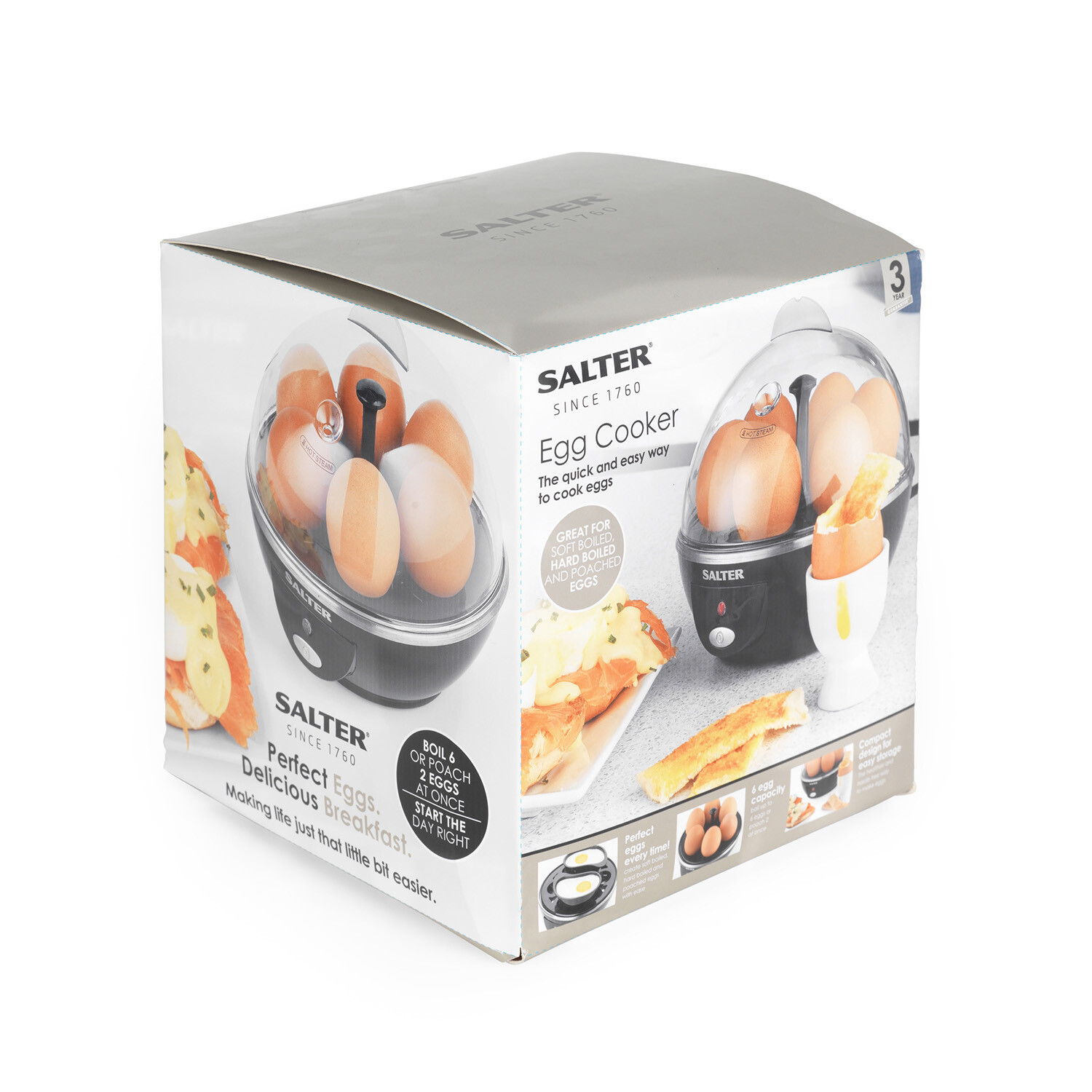 Salter Aspen Egg Cooker - Black Image 2