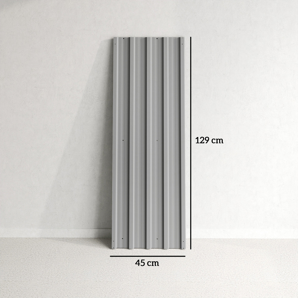 Outsunny Light Grey Metal Greenhouse Roofing Sheet 12 Pack Image 9
