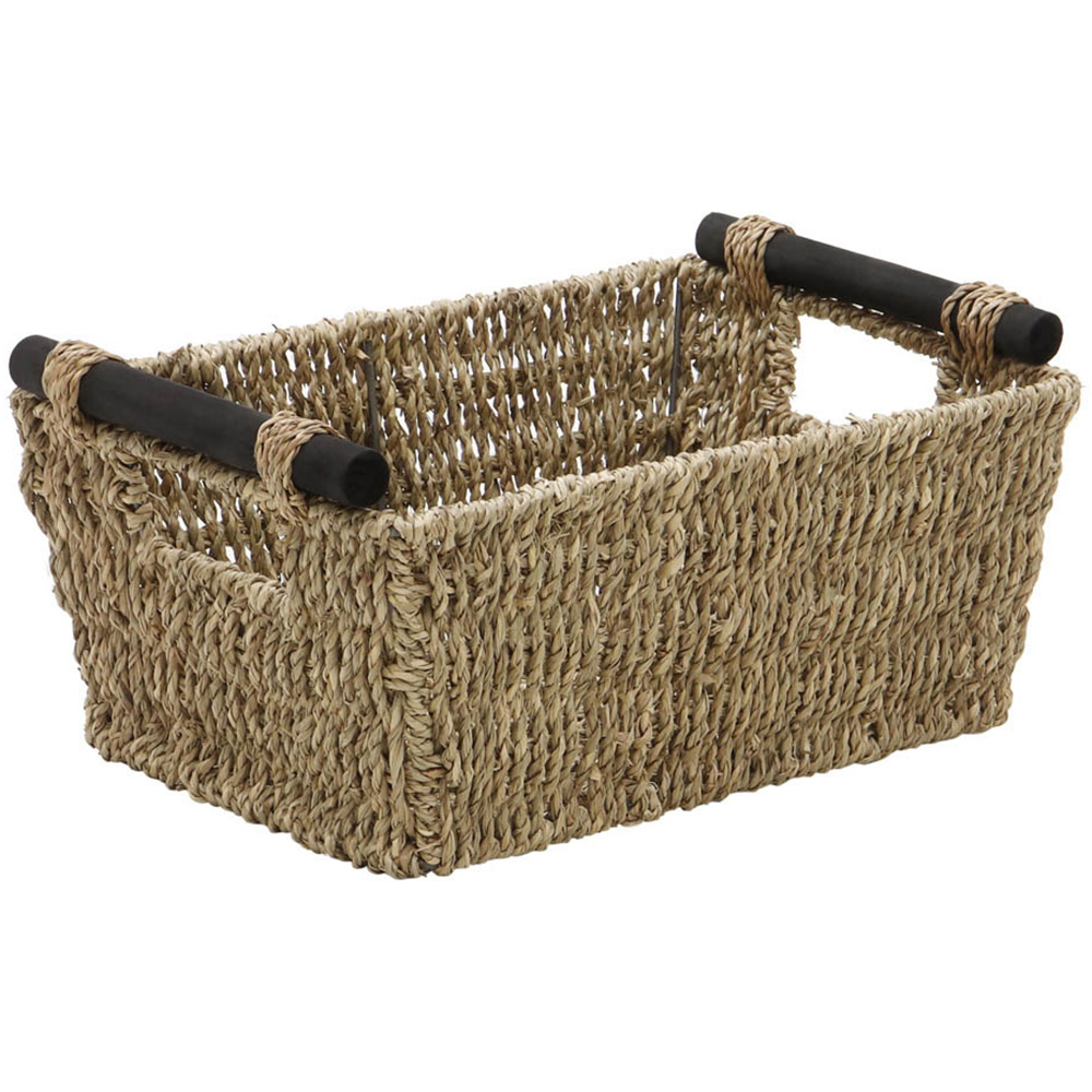 JVL Seagrass Tapered Storage Baskets with Handles 3 Pack Image 5