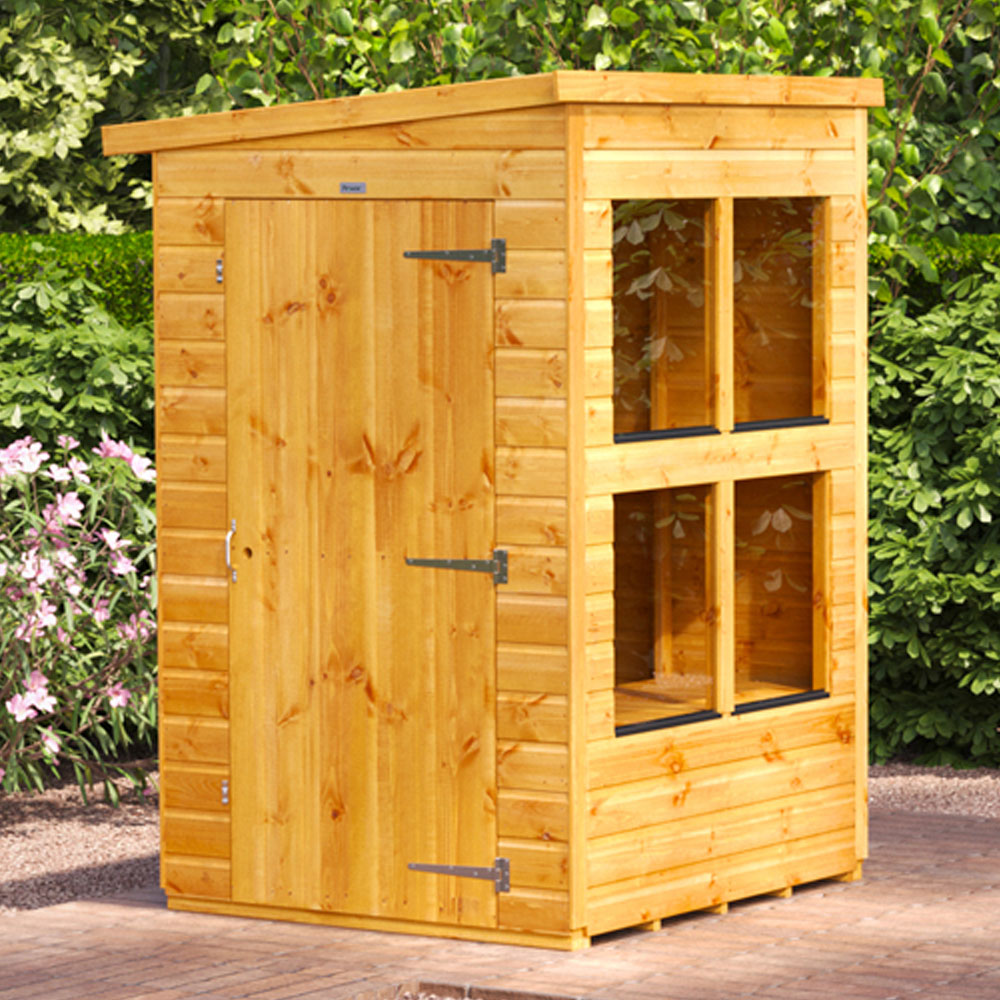 Power 4 x 4ft Pent Potting Shed Image 2