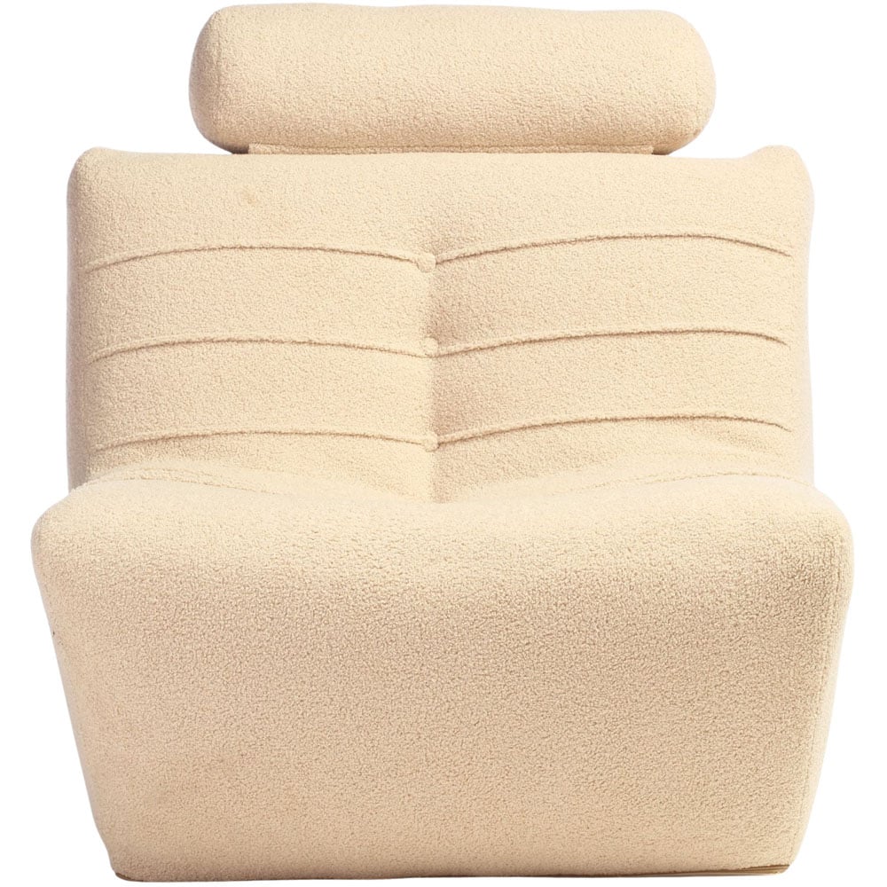 Desser Furniture Latte Boucle Fabric Cosy Chair Image 3