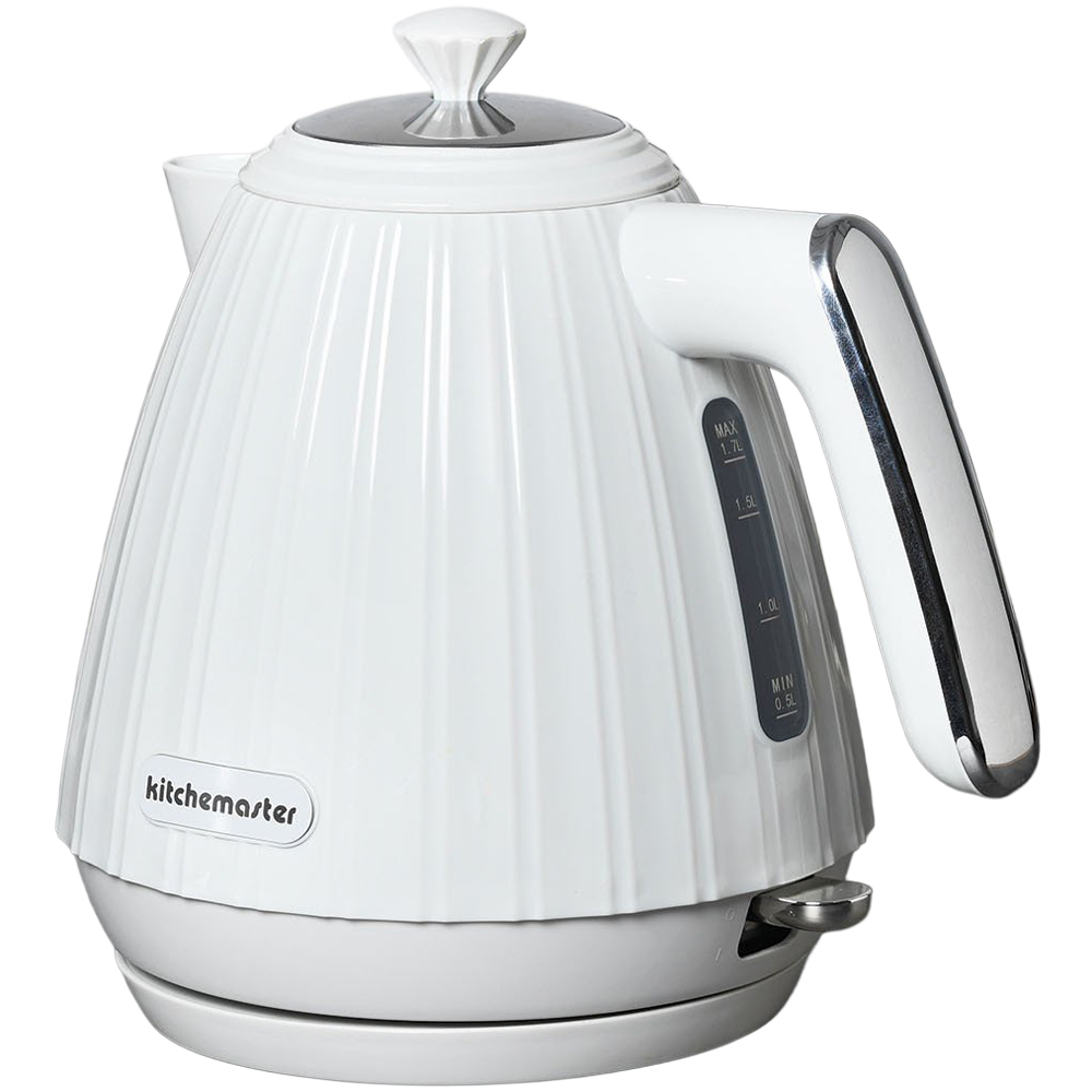 KitchenMaster Waterfall Kettle - White Image 1