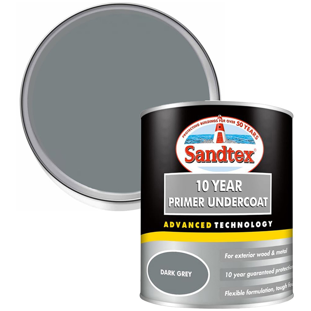 Sandtex Retail Dark Grey Primer Undercoat 750ml Image 1