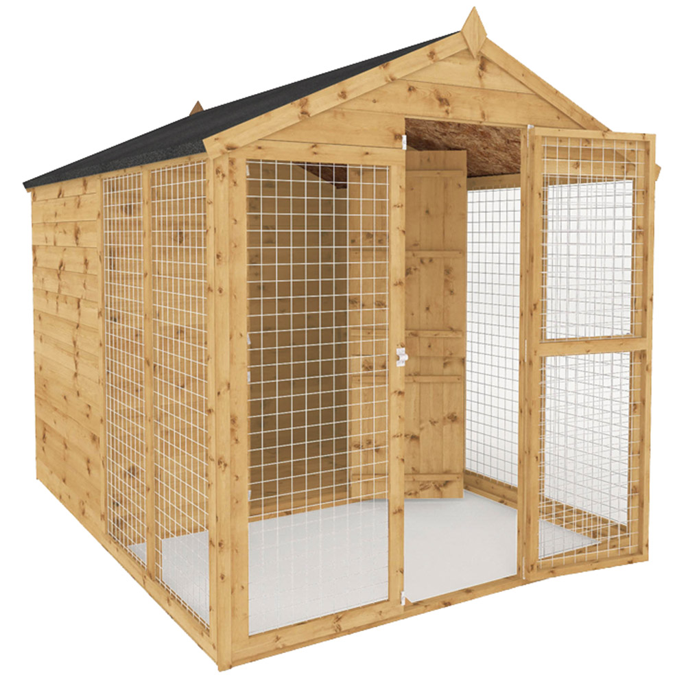 Mercia 8 x 6 Staffordshire Dog Kennel and Run Image 1