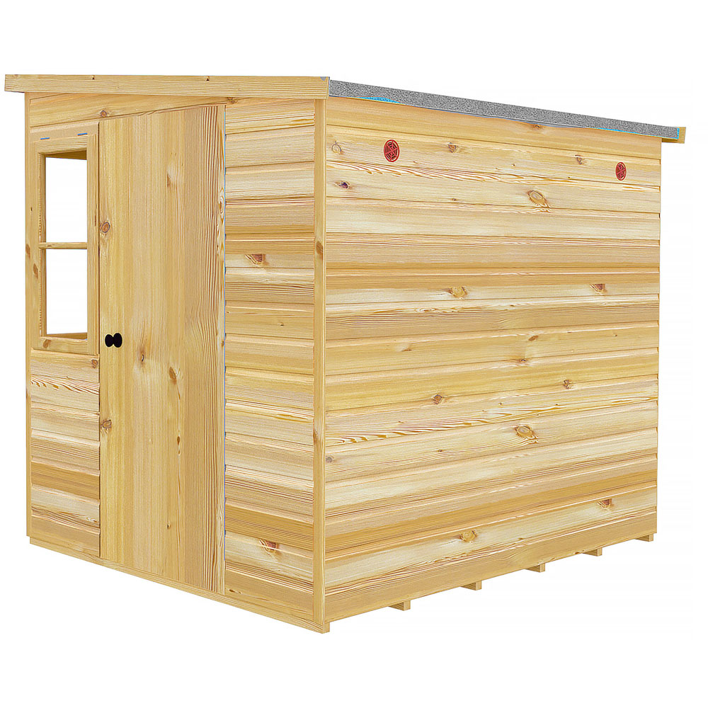 Shire 6 x 6ft Shiplap Style B Sun Pent Shed Image 4