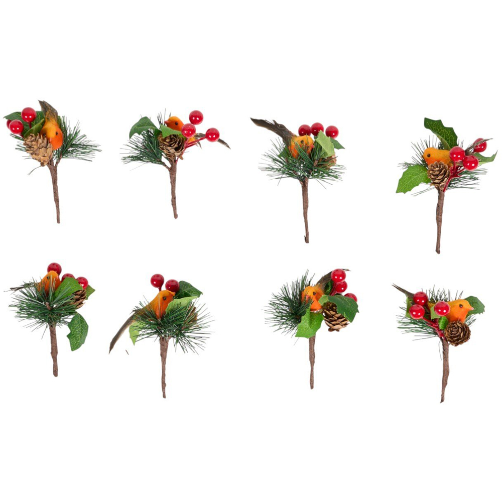 Pack of 8 Mini Robin Picks Image 2
