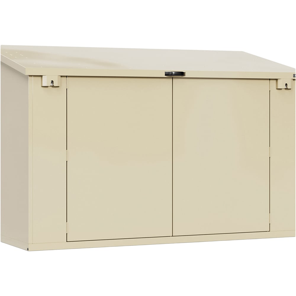 Asgard Access 7 x 4ft Double Door Cream Garden Shed Image 3