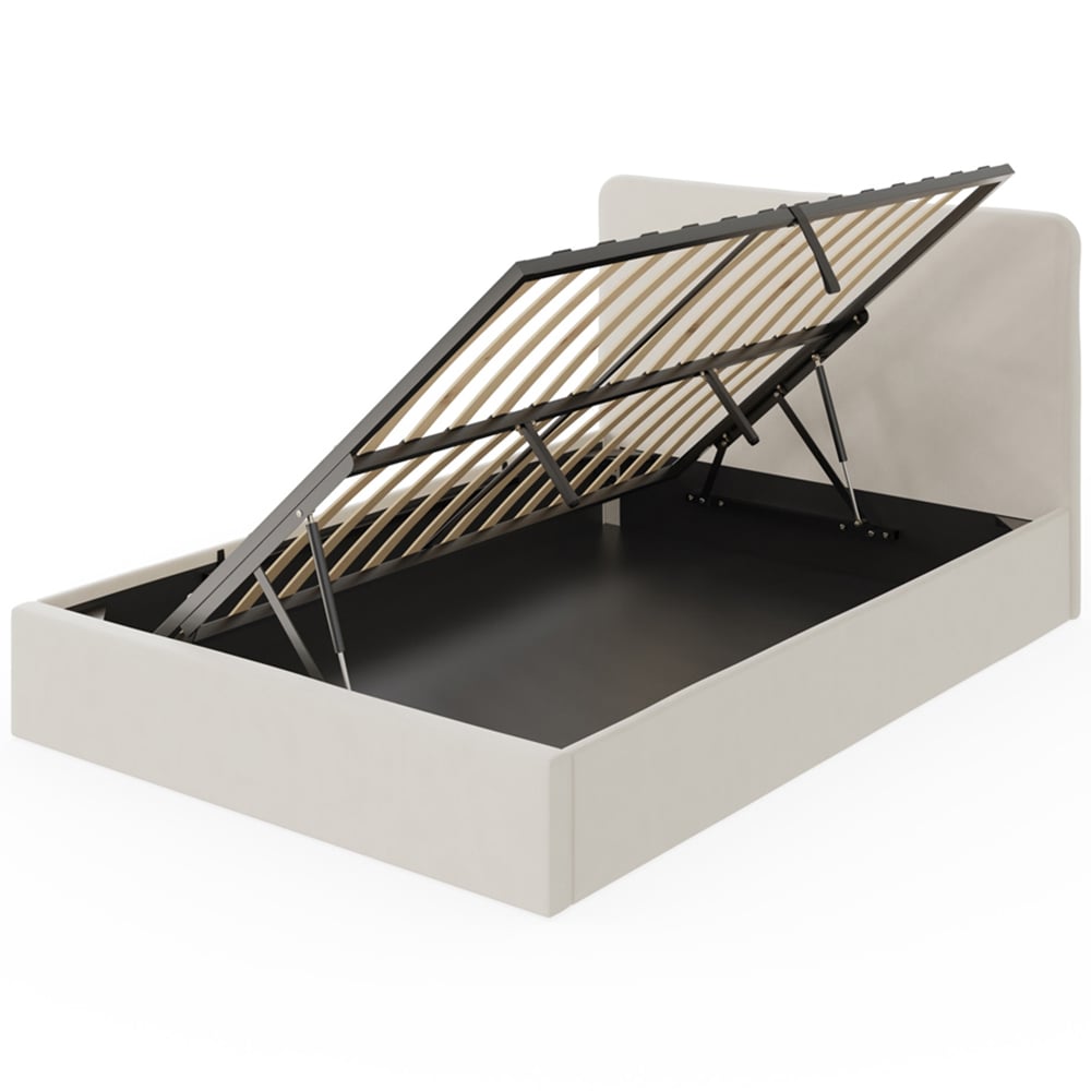 GFW Chiswick Double Natural Ottoman Bed Image 3