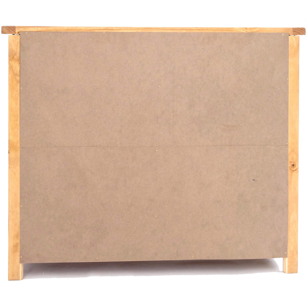 Cabinet Bits Lugo 6 Drawer Brown Brass Knob Chest of Drawers Image 6