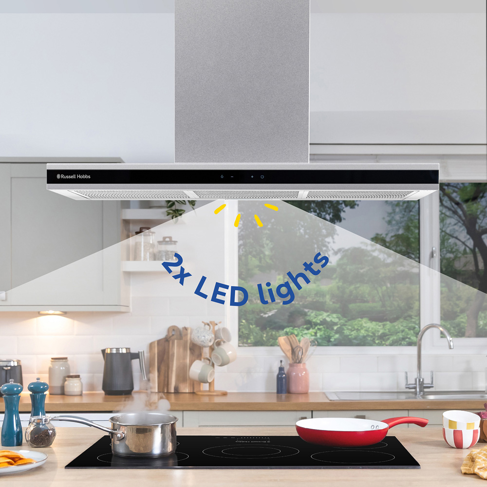 Russell Hobbs RHICH904SS Stainless Steel 90cm Island Cooker Hood Image 7