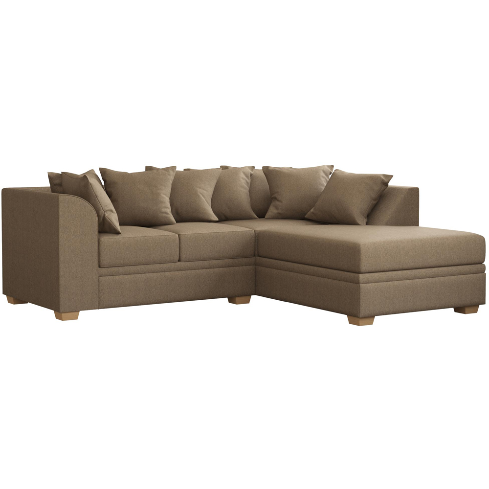 Modo 3 Seater Nutmeg Venice Right Hand Scatter Back L-Shape Corner Sofa Image 2