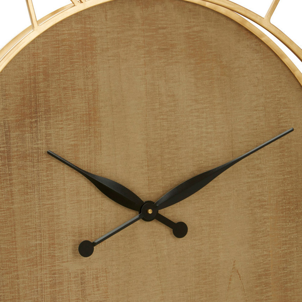 Premier Housewares Yaxi Gold Square Wall Clock 91cm Image 5