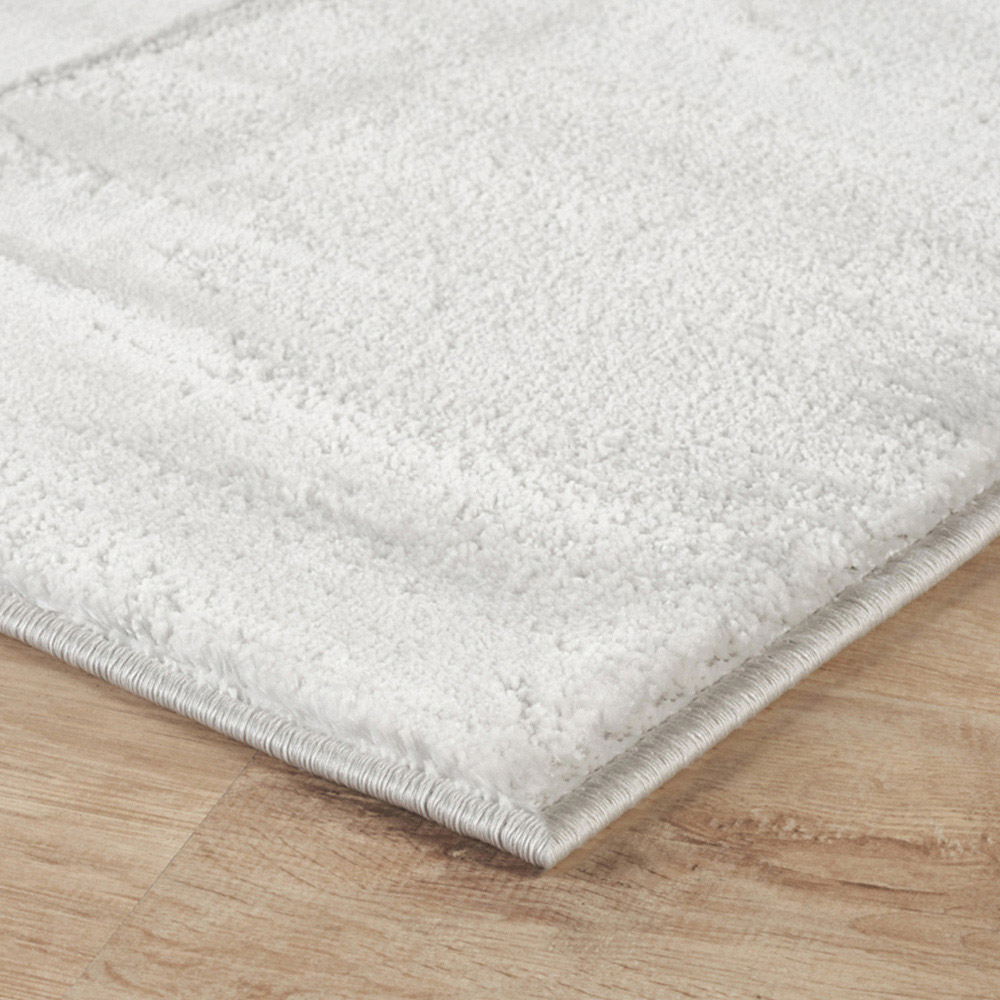 Desire Rugs Hamilton Silver Abstract Motif Rug 80 x 150cm Image 3