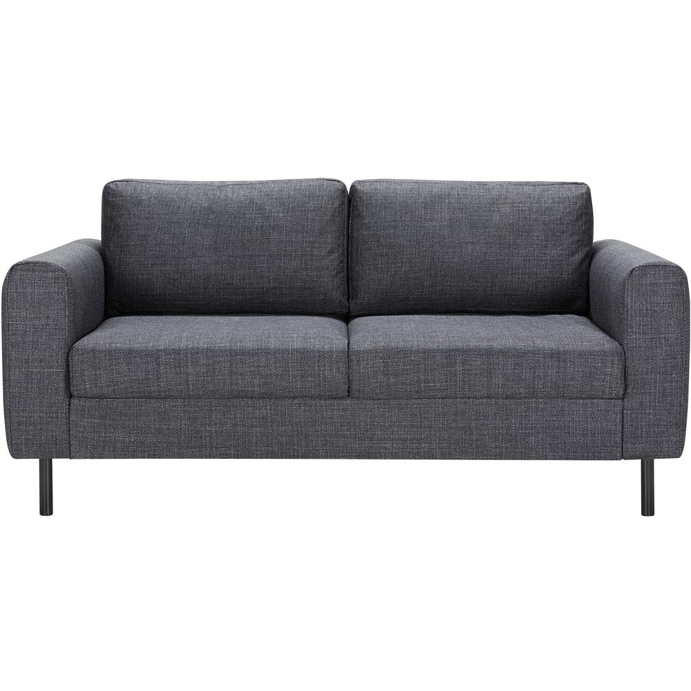 Florence Omaha 2 Seater Dark Grey Basel Fabric Sofa Image 3
