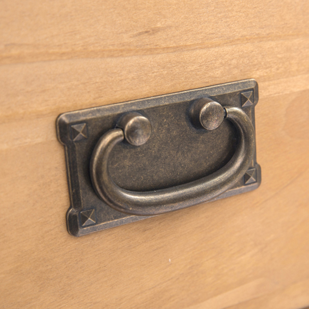 Cabinet Bits Lucca 4 Drawer Antique Wax Brass Drop Handle Chest of Drawers Image 7