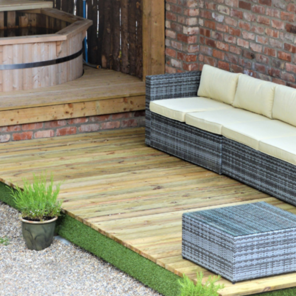 Swift Foundations Swift Deck Complete Garden Decking Kit 2.4 x 4.7m Image 3