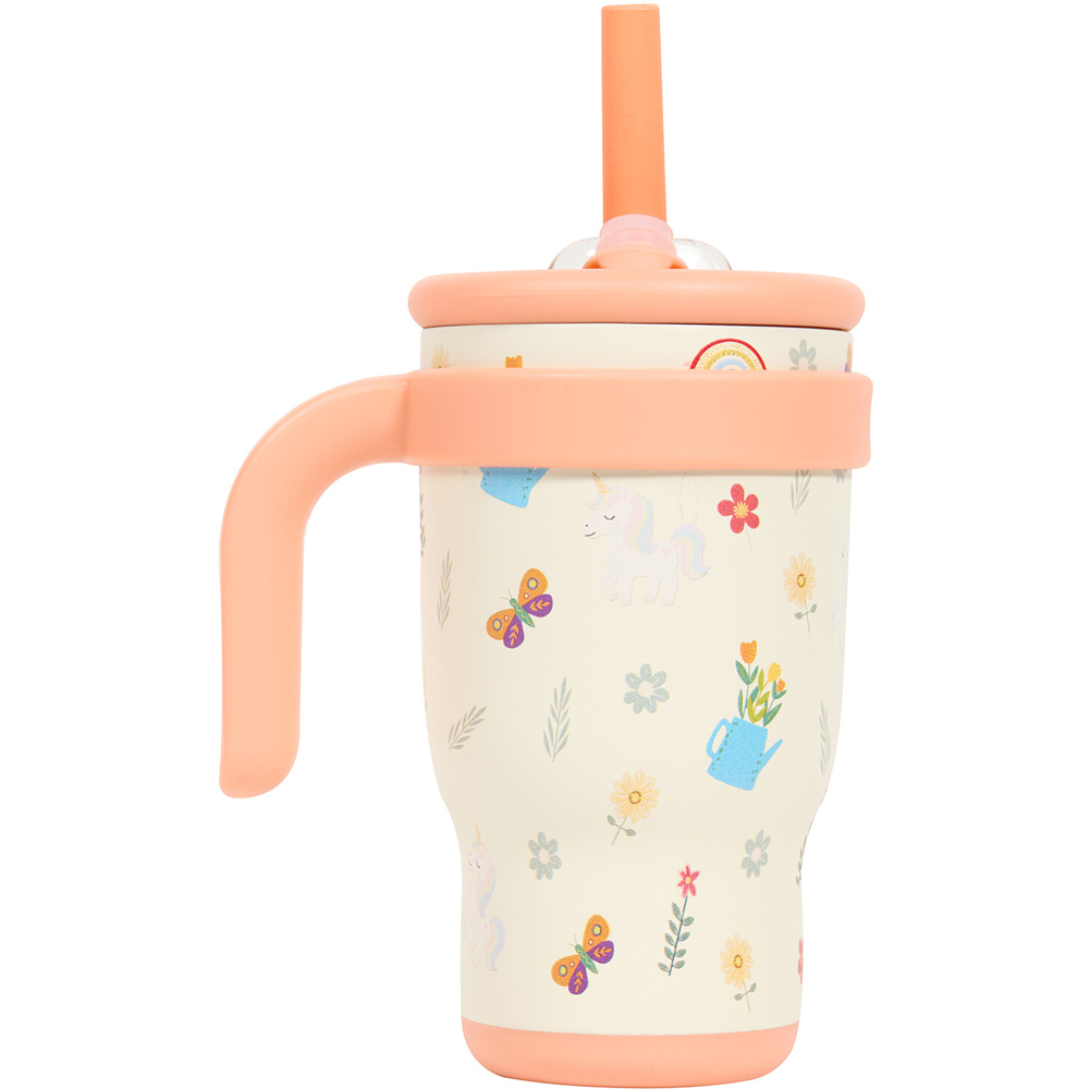 Kids Floral Printed Leakproof Tumbler Image 2