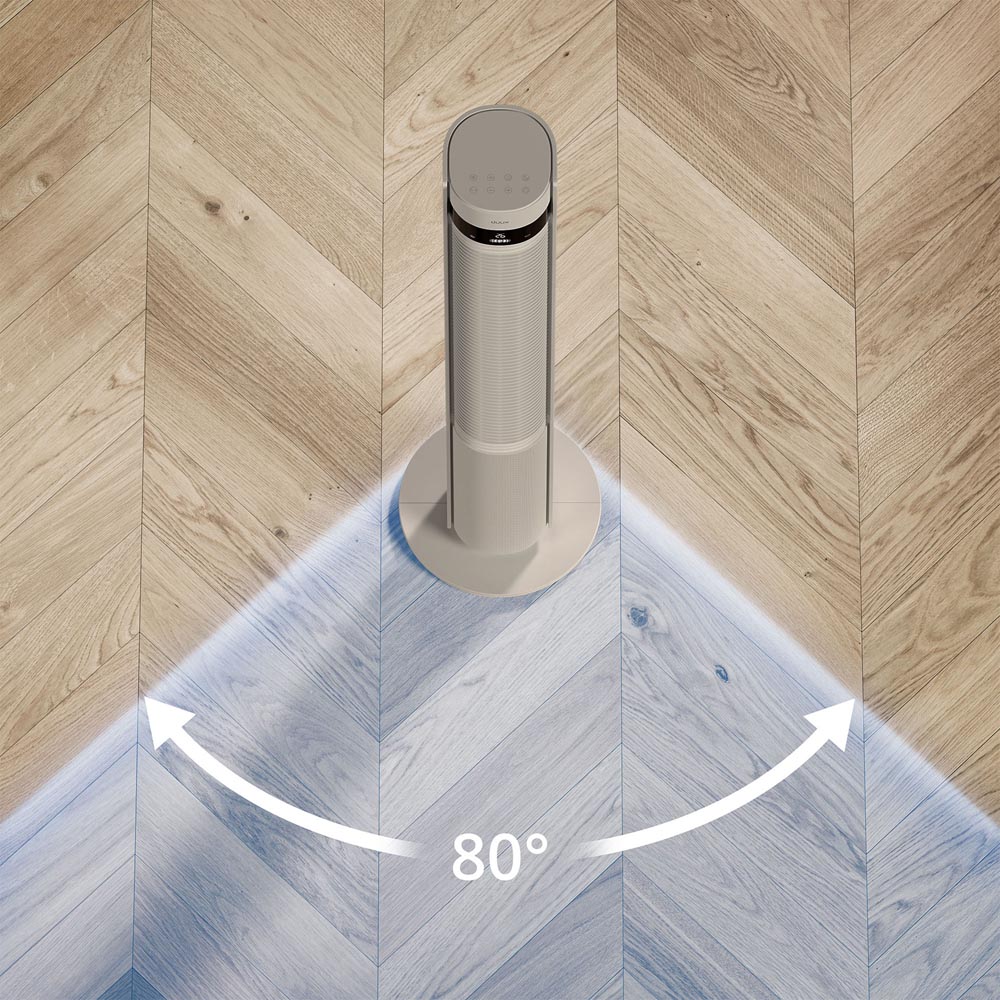 Duux Elevate Stone Smart Tower Fan with Remote Control 43 inch Image 7