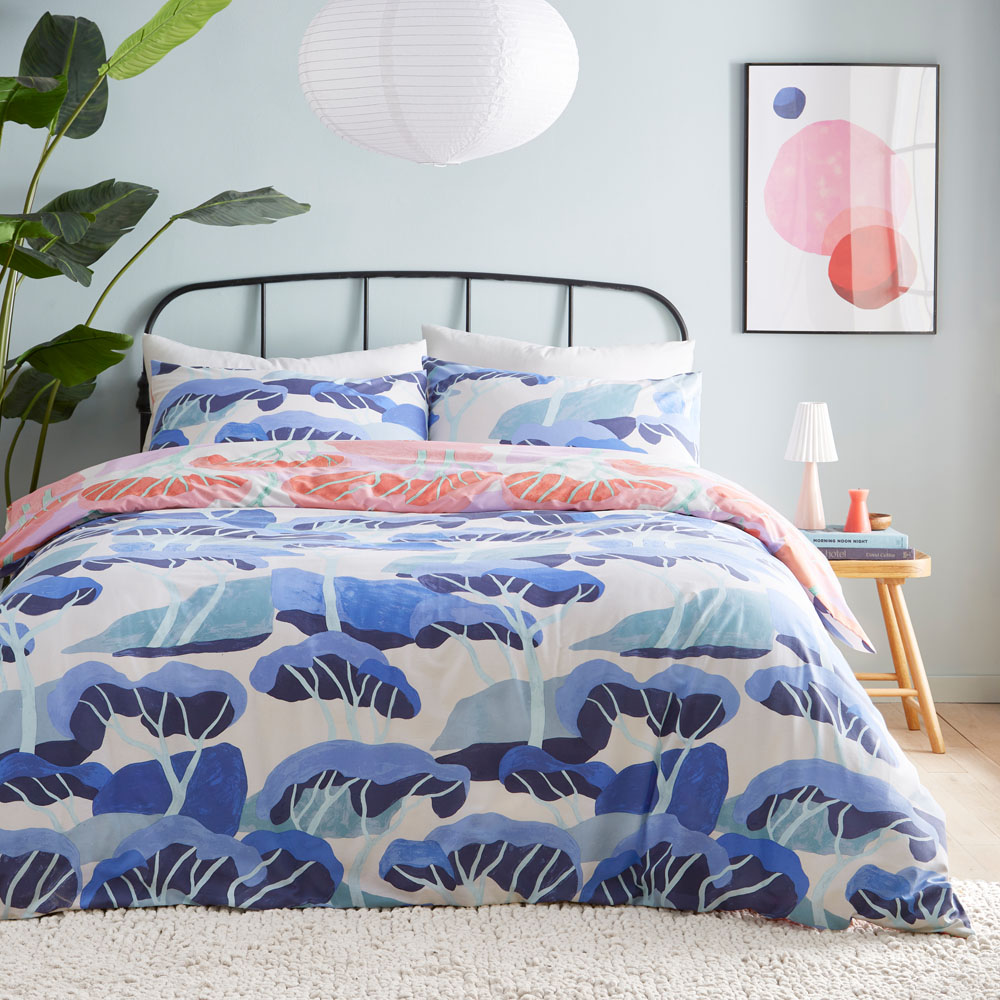 furn. D'Azure Double Multicolour Abstract Duvet Cover Set Image 4