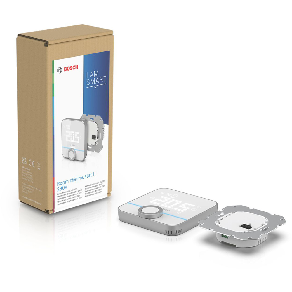 Bosch White Smart Wireless In-Home Home Room Thermostat II with LED Display 230V Image 5