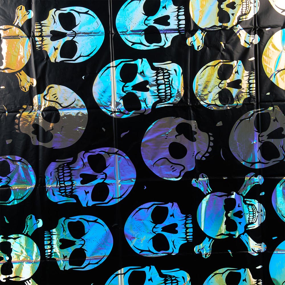 Holographic Skull Table Cover Image 2
