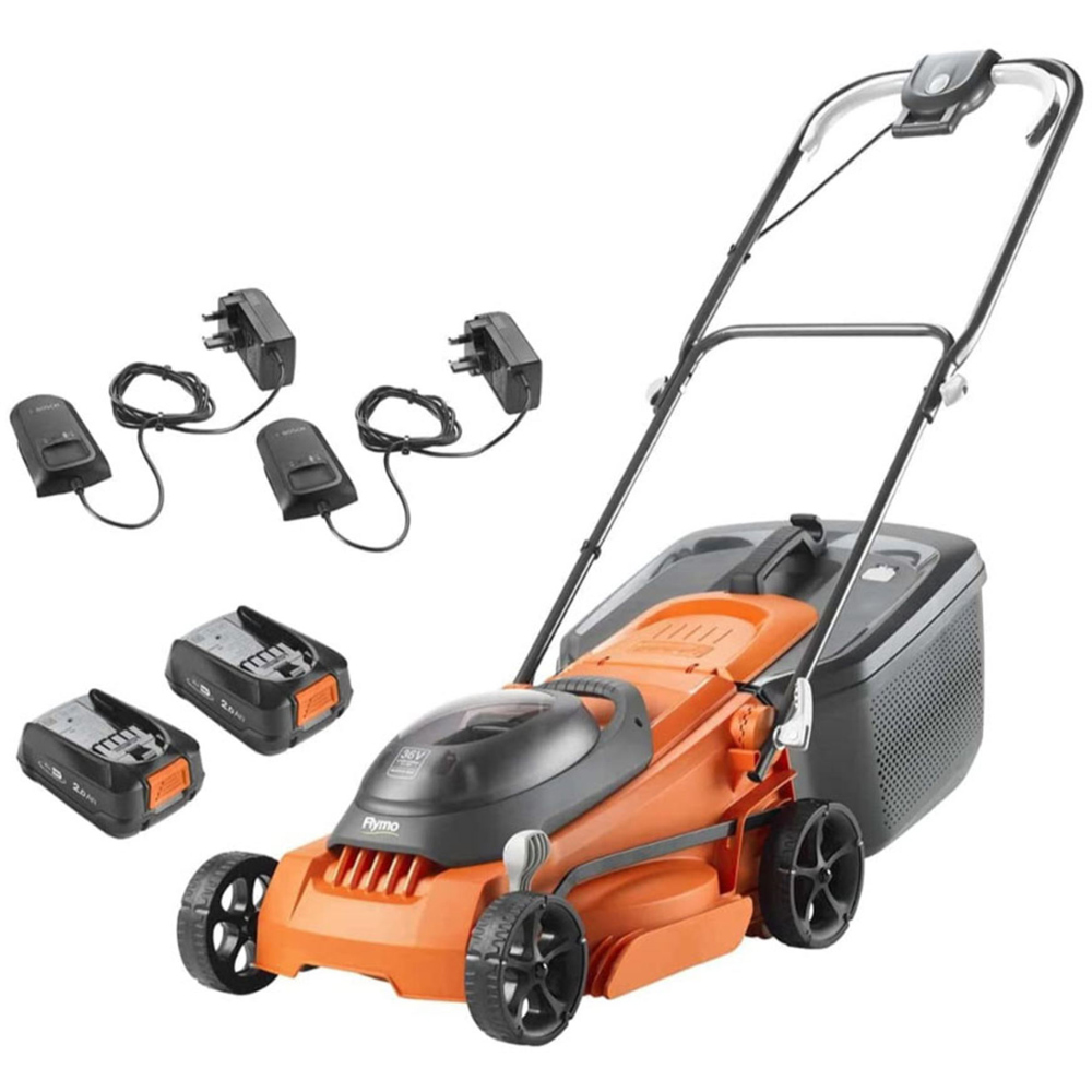 Flymo EasiStore 380R 9705383 01 36W Hand Propelled 38cm Rotary Lawn Mower Homebase