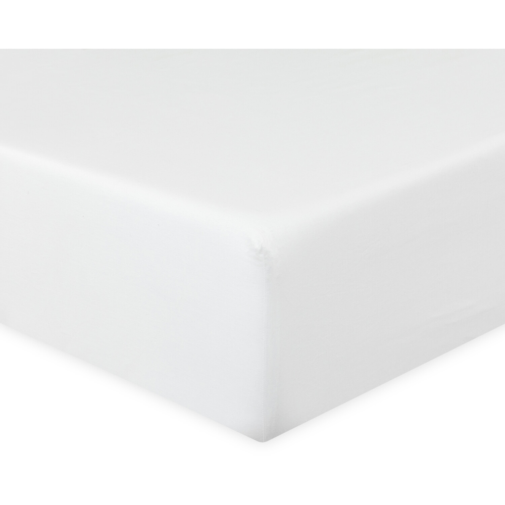 Cotton Sheet Set White Double Image 2