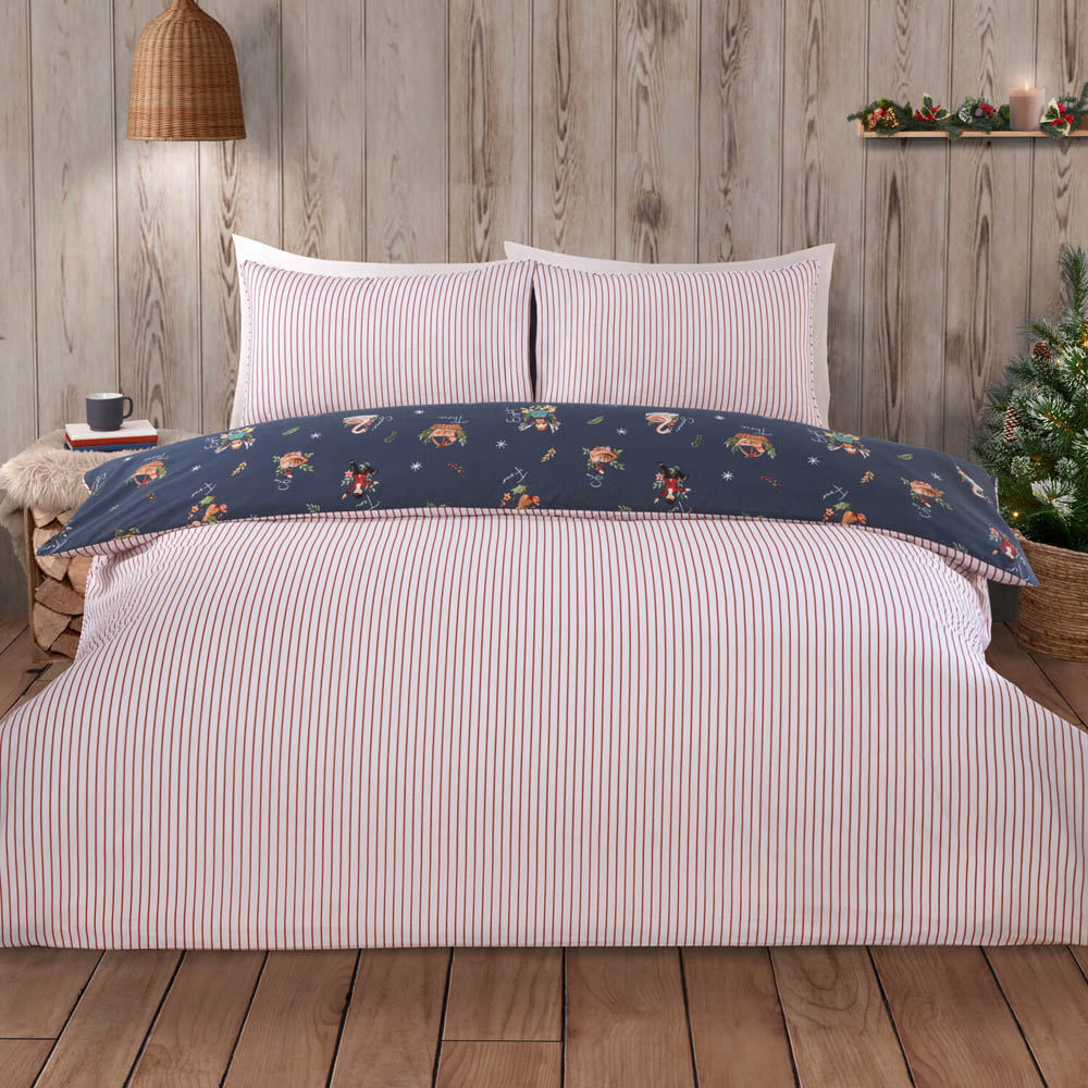 12 Days of Christmas Duvet Set - Blue / Double Image 2