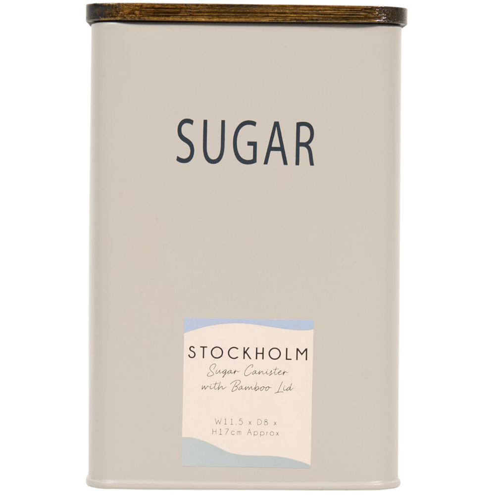 Stockholm Sugar Canister with Bamboo Lid Image 2