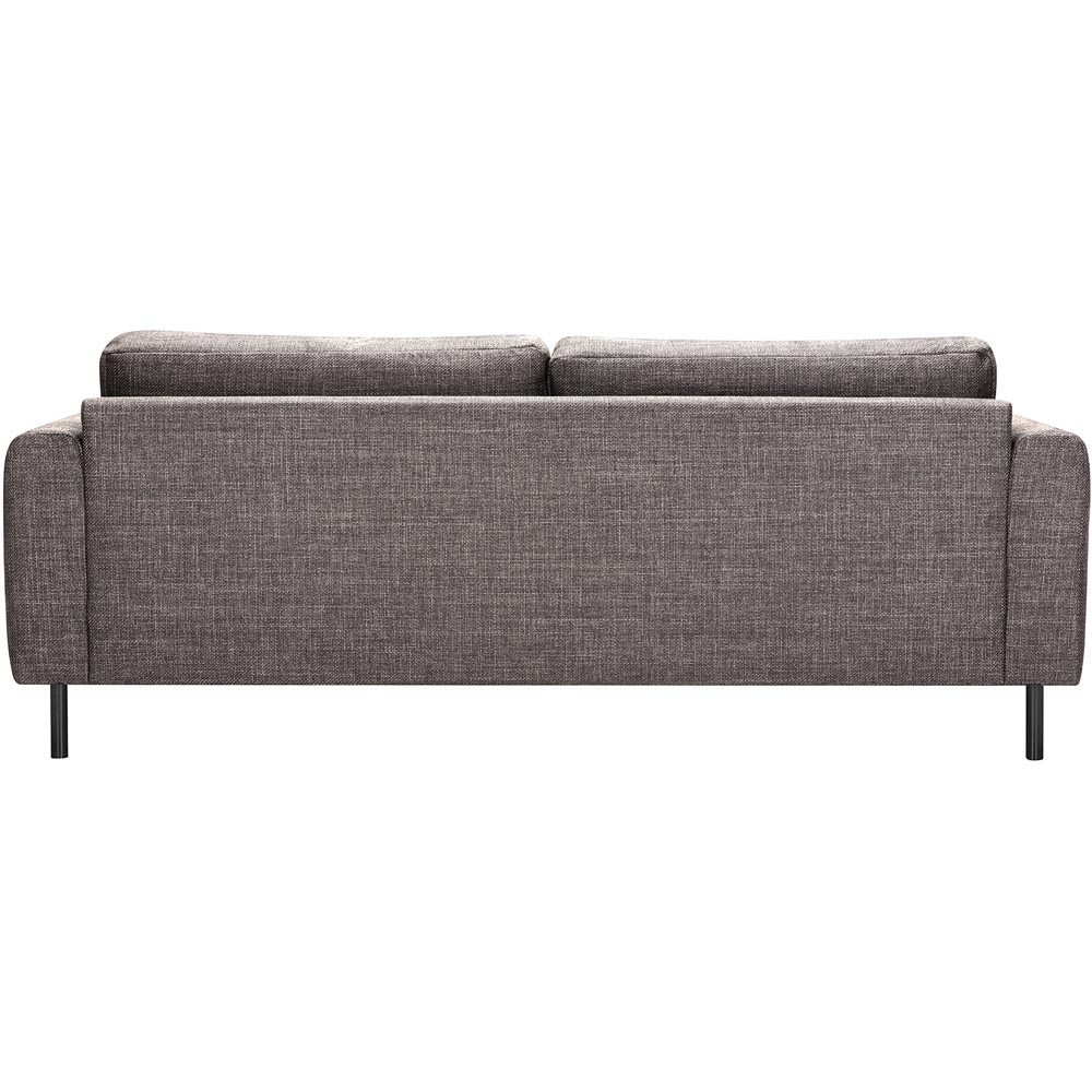 Florence Omaha 3 Seater Light Grey Basel Fabric Sofa Image 5
