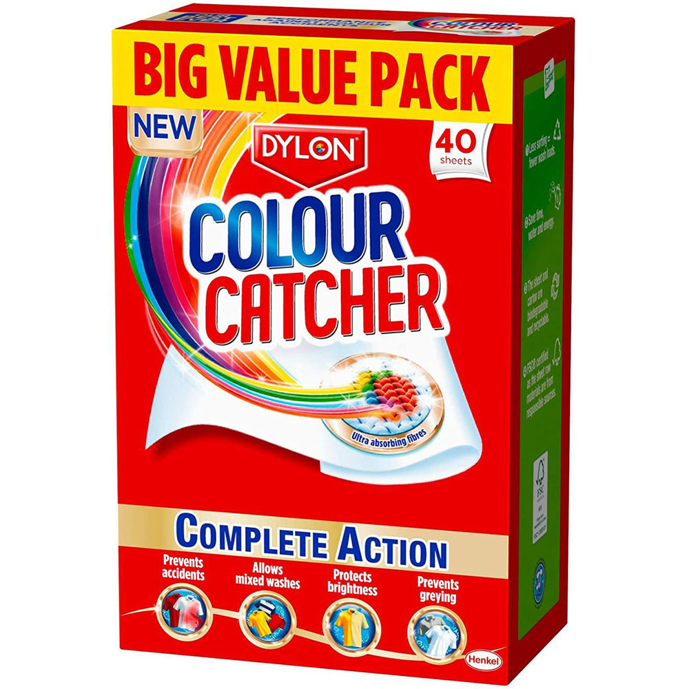 Dylon Colour Catcher Complete Action Laundry Sheet 80 Pack Image 2
