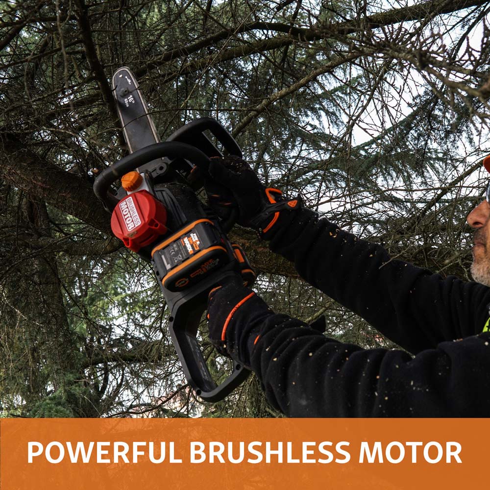Worx Nitro WG385E 40V 40cm Cordless Brushless Chainsaw with 4.0Ah Battery Image 5