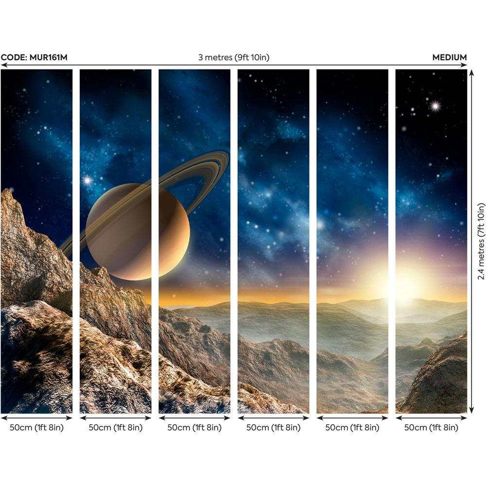 Origin Murals Galaxy Multicolour Wall Mural Image 3