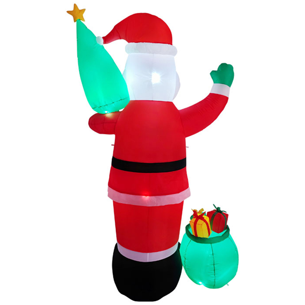Living and Home Inflatable Multicolour Santa LED Christmas Decoration 7.9ft Image 4