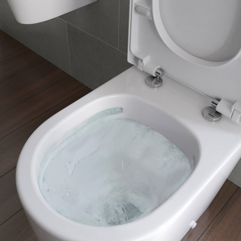 Bathstore Bavaro Close Coupled Comfort Height Fully Shrouded WC and Soft Close Seat with Dual Flush Image 3