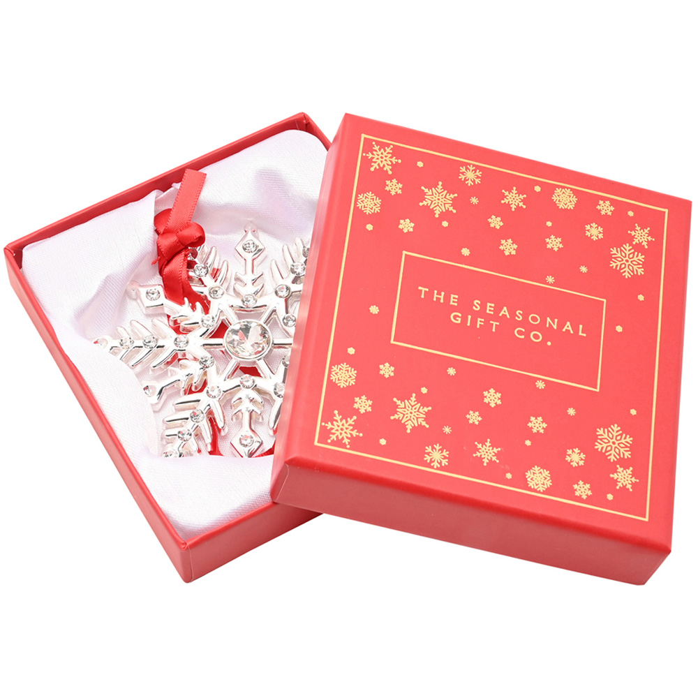 The Seasonal Gift Co Regal Tidings Snowflake Collectable Tree Decoration 20cm Image 3